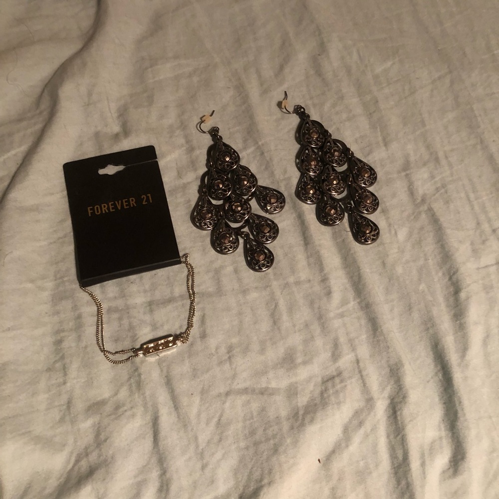Earrings and brand new bracelet